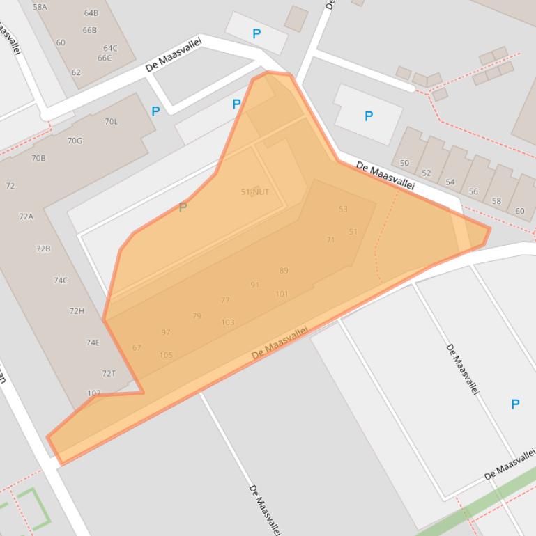 Kaart van postcodegebied 5341KK.