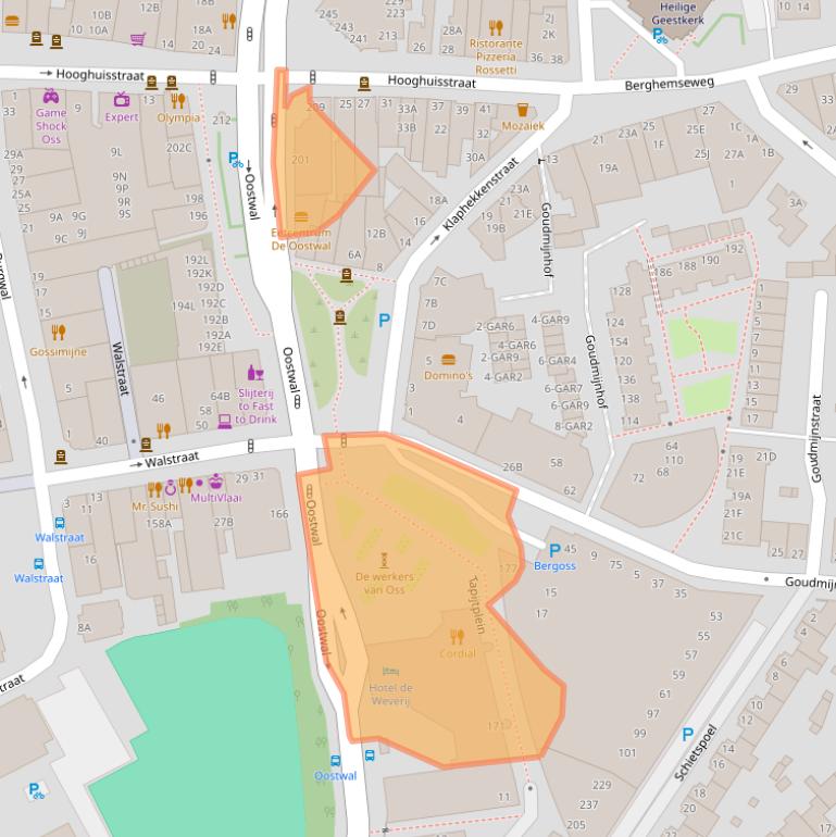 Kaart van postcodegebied 5341KM.