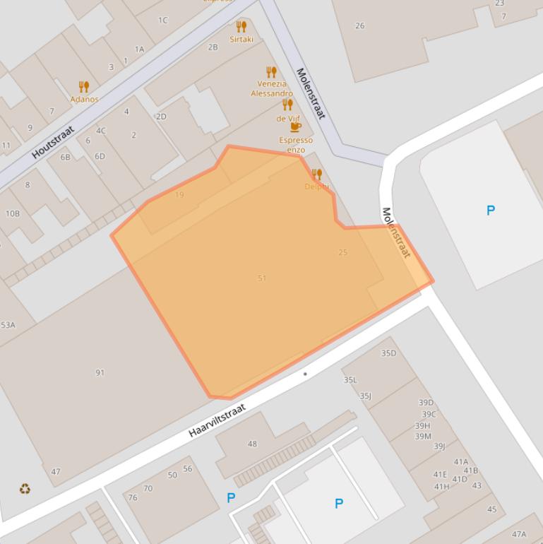 Kaart van postcodegebied 5341KV.