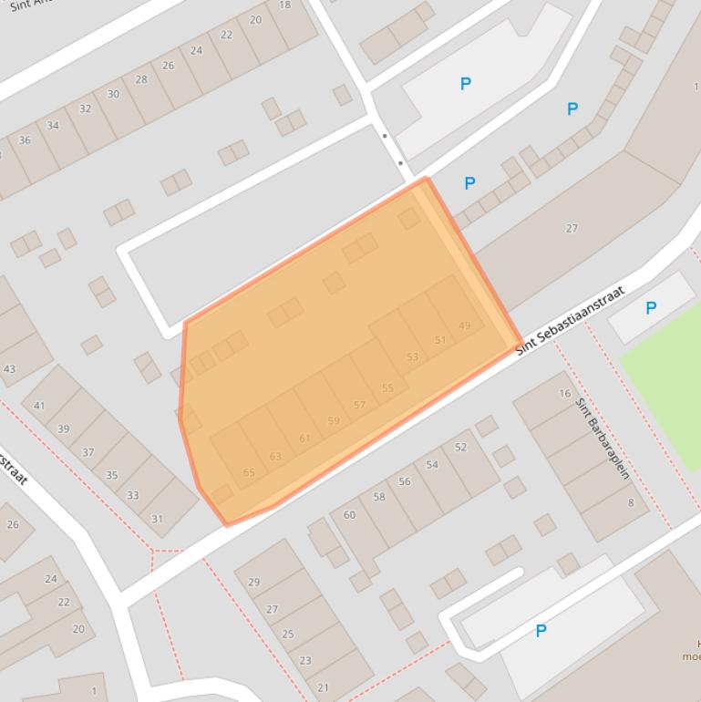 Kaart van postcodegebied 5341LG.