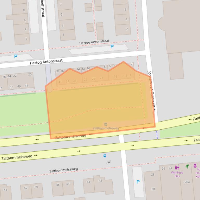 Kaart van postcodegebied 5341PA.