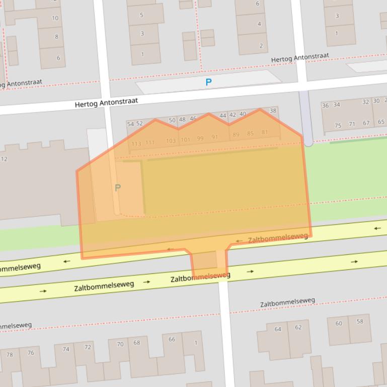 Kaart van postcodegebied 5341PC.