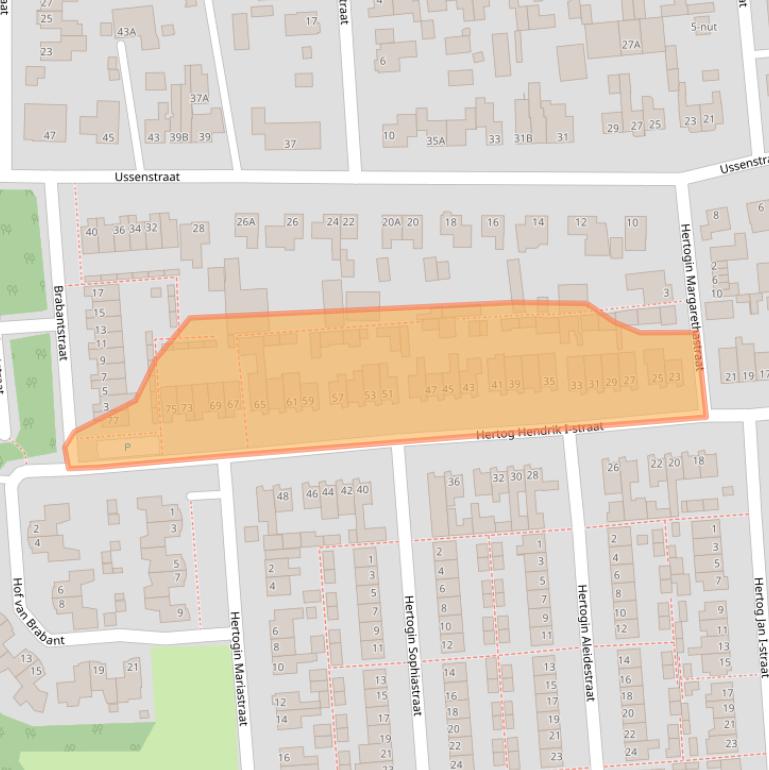 Kaart van postcodegebied 5341RB.