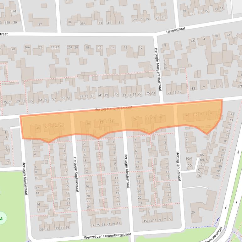 Kaart van postcodegebied 5341RC.