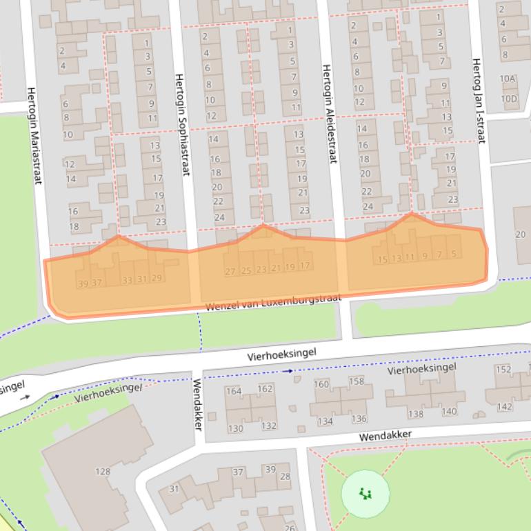 Kaart van postcodegebied 5341RJ.