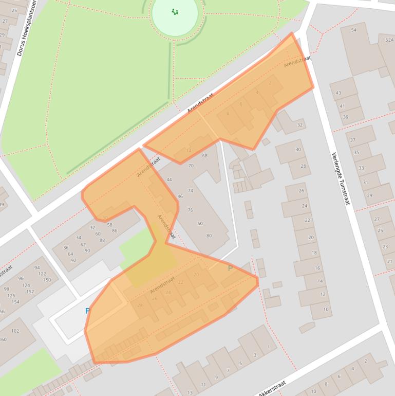 Kaart van postcodegebied 5341RR.