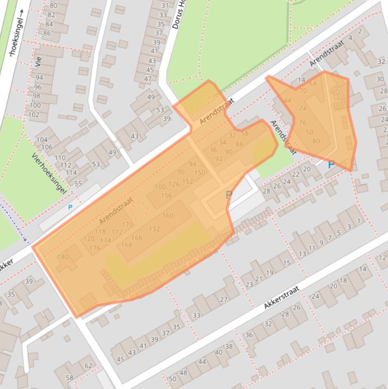 Kaart van postcodegebied 5341RS.