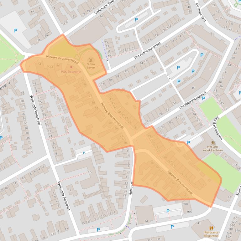 Kaart van postcodegebied 5341RZ.
