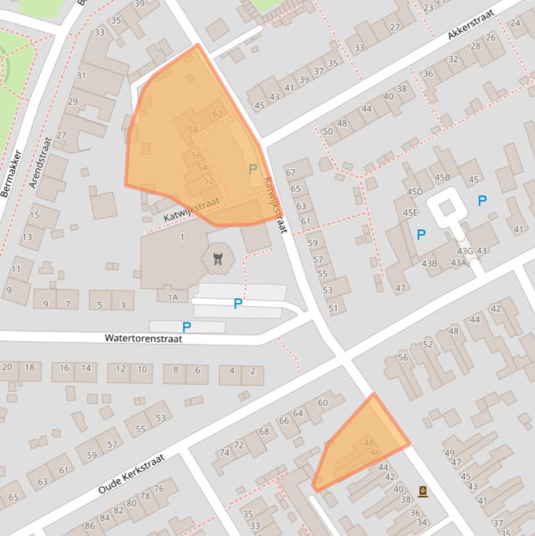 Kaart van postcodegebied 5341TD.