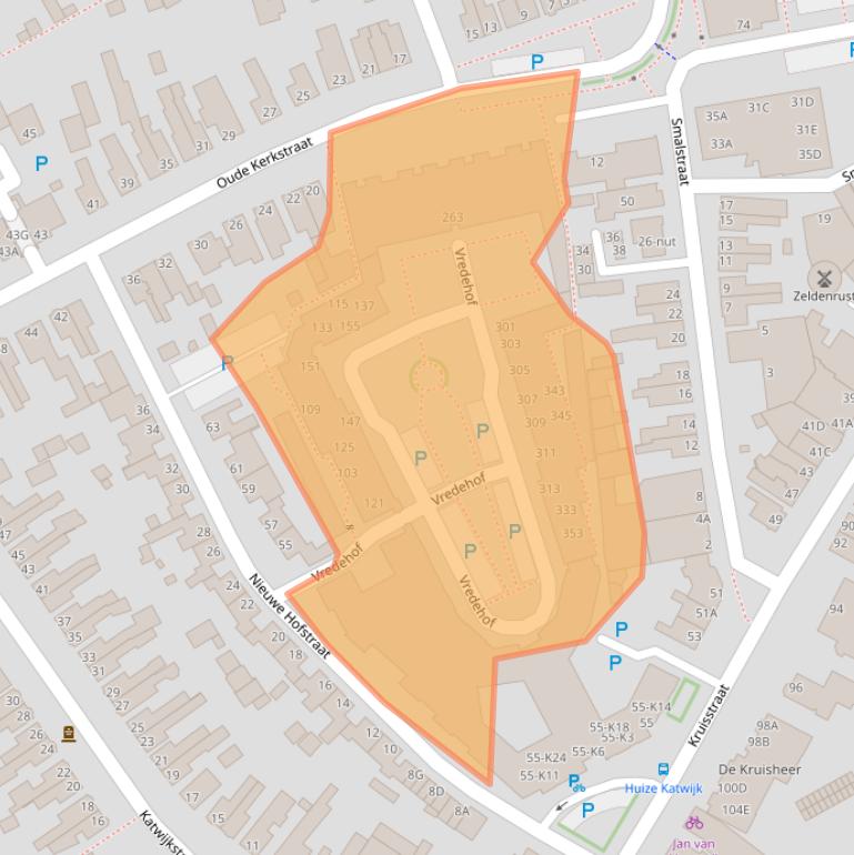 Kaart van postcodegebied 5341TT.