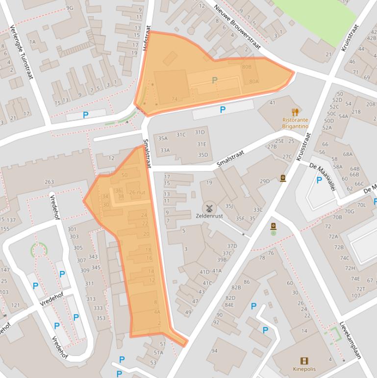 Kaart van postcodegebied 5341TX.