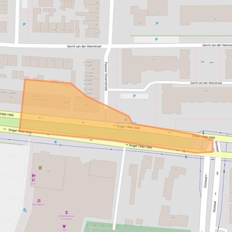Kaart van postcodegebied 5341VC.