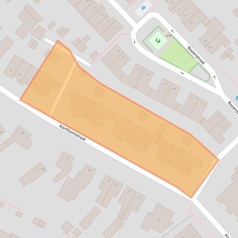 Kaart van postcodegebied 5342AB.