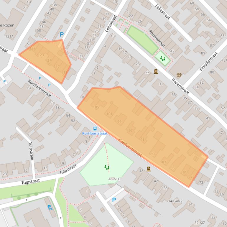 Kaart van postcodegebied 5342AC.