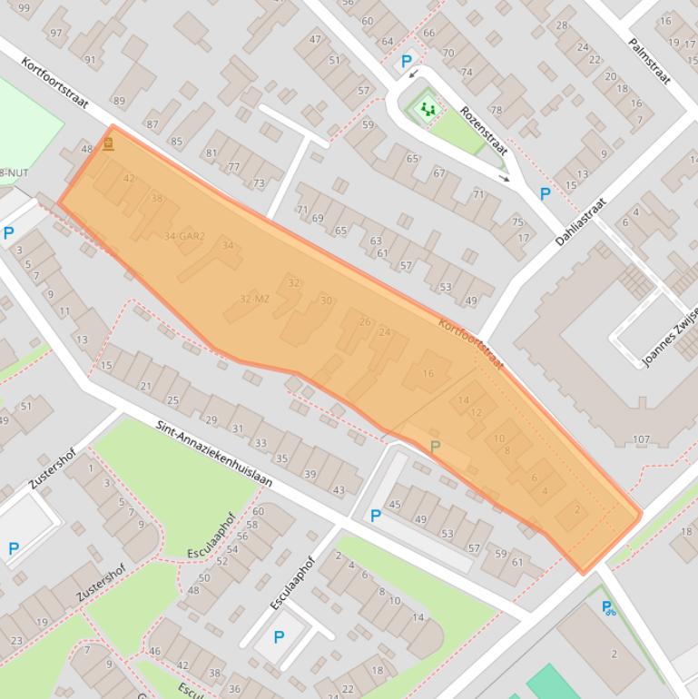 Kaart van postcodegebied 5342AE.