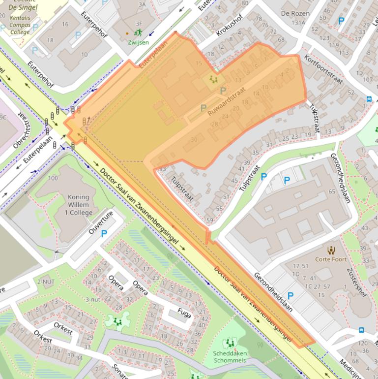 Kaart van postcodegebied 5342AH.