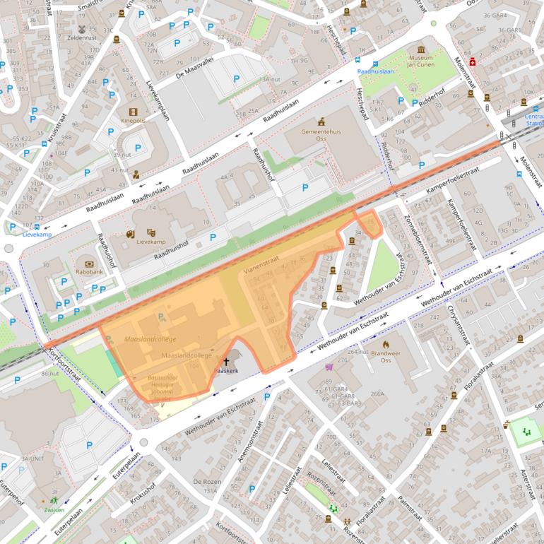 Kaart van postcodegebied 5342AJ.