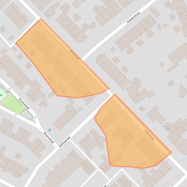 Kaart van postcodegebied 5342AP.