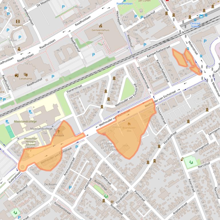 Kaart van postcodegebied 5342AV.