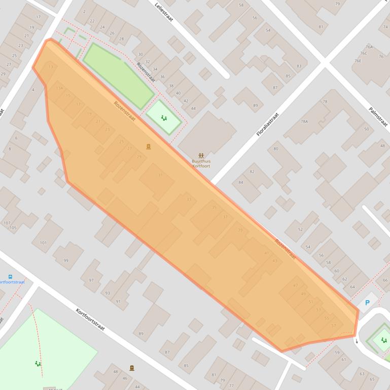 Kaart van postcodegebied 5342BA.