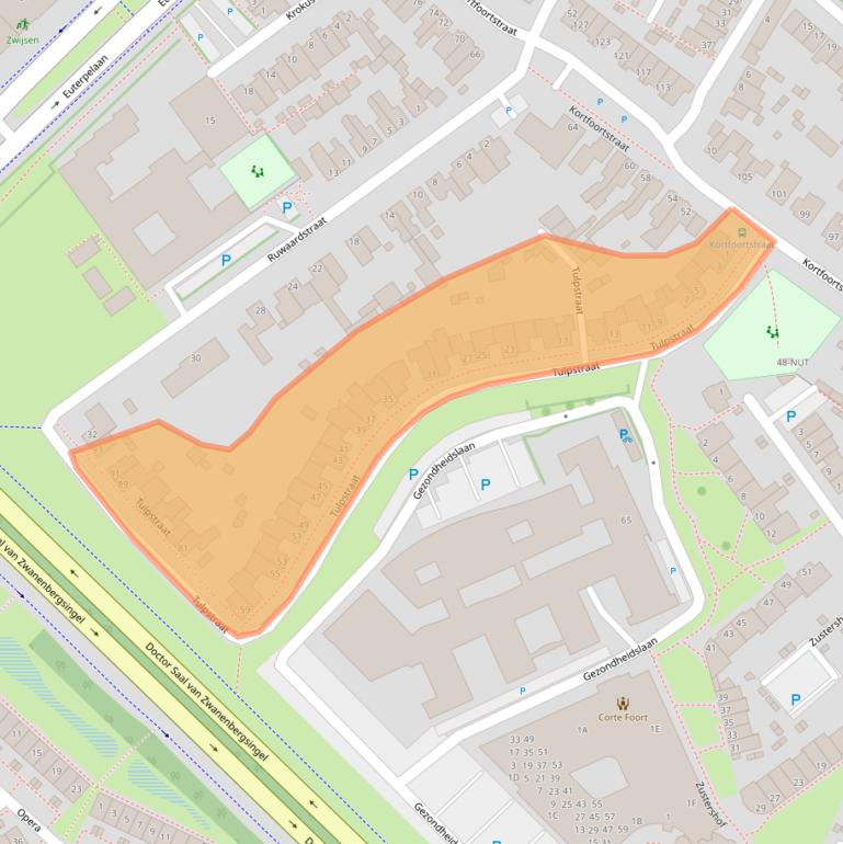 Kaart van postcodegebied 5342BD.