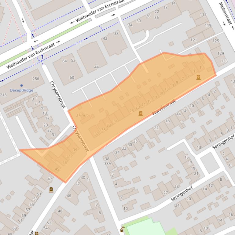 Kaart van postcodegebied 5342BG.