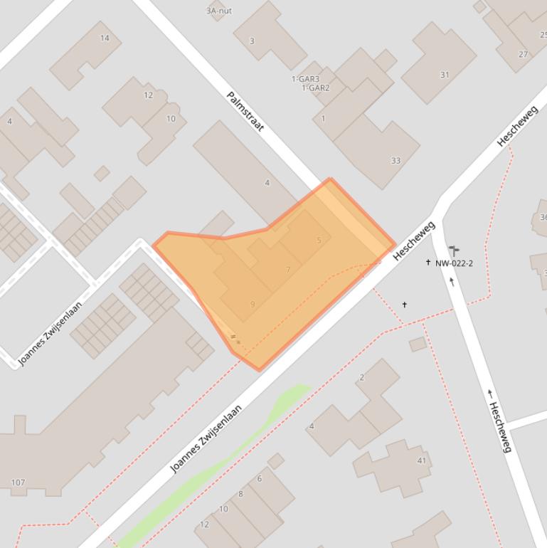 Kaart van postcodegebied 5342BR.