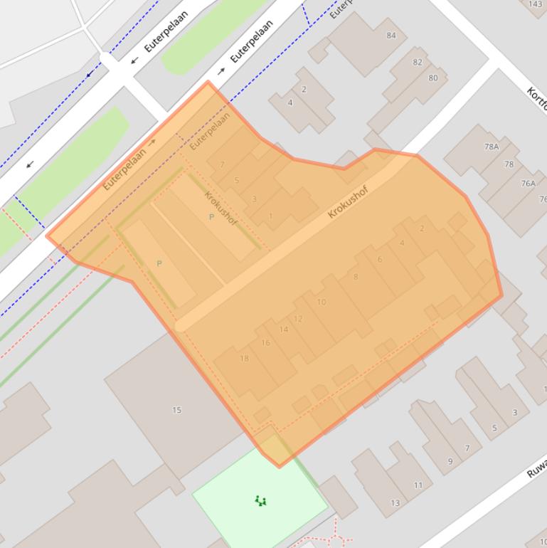 Kaart van postcodegebied 5342BV.