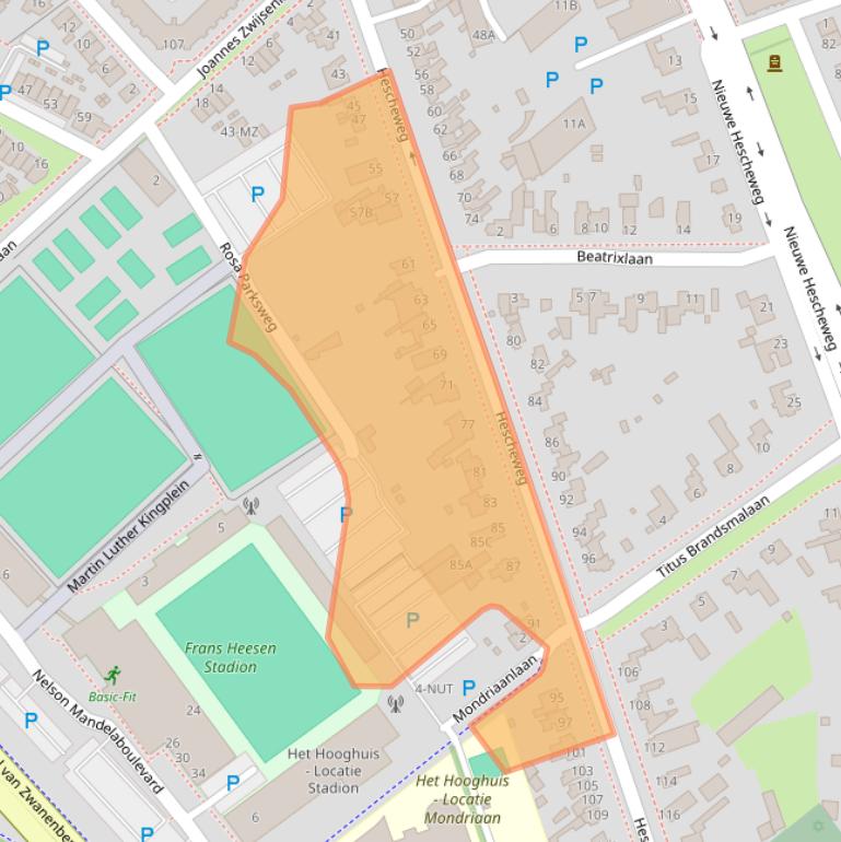 Kaart van postcodegebied 5342CG.