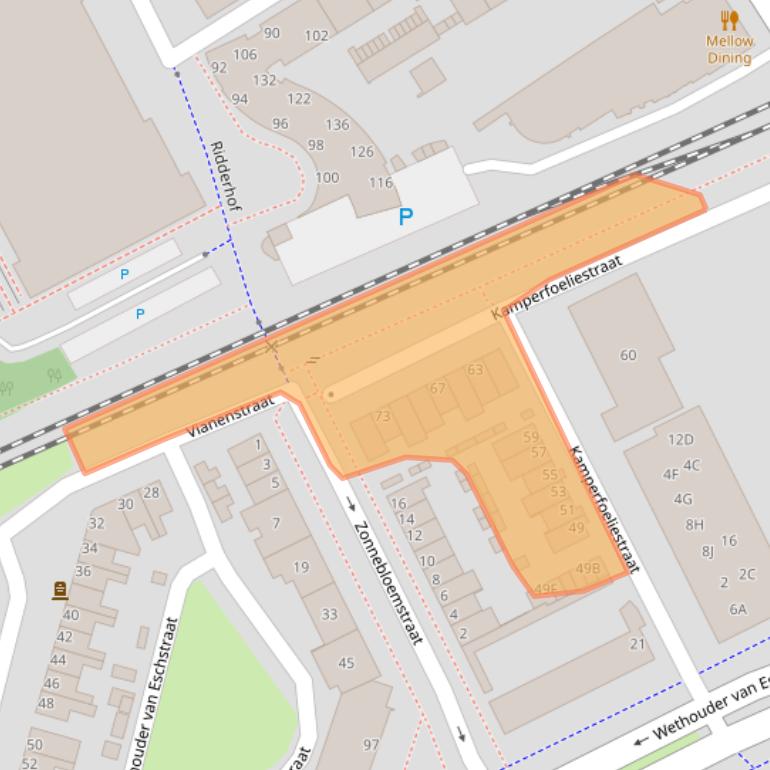 Kaart van postcodegebied 5342CT.