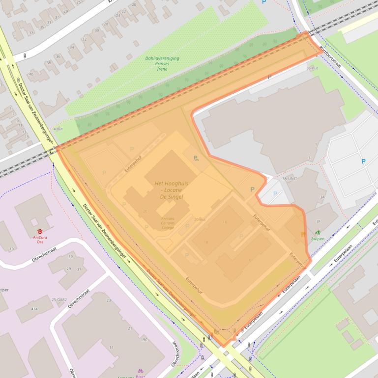 Kaart van postcodegebied 5342CW.