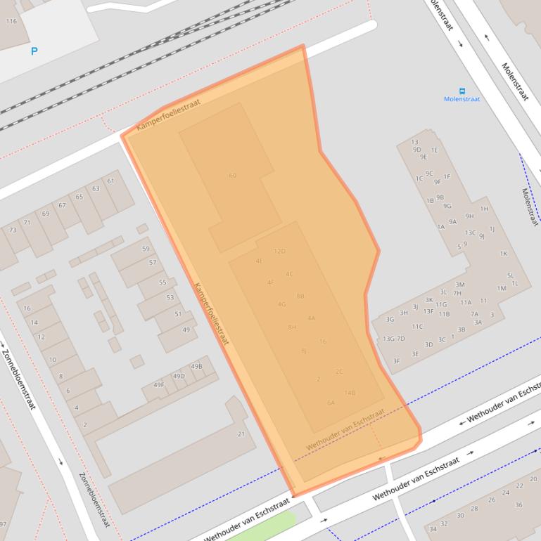 Kaart van postcodegebied 5342CX.