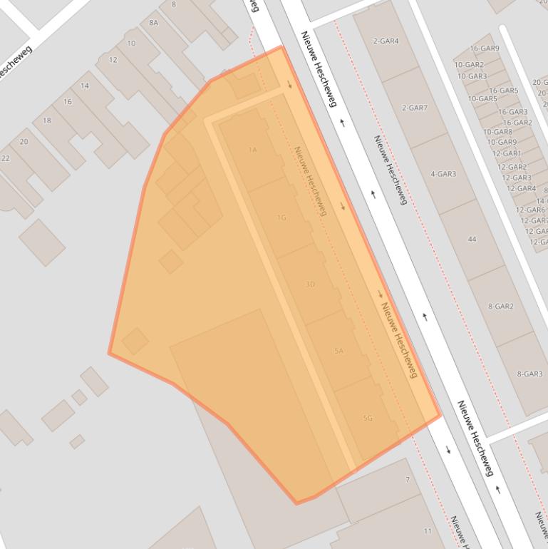 Kaart van postcodegebied 5342EA.