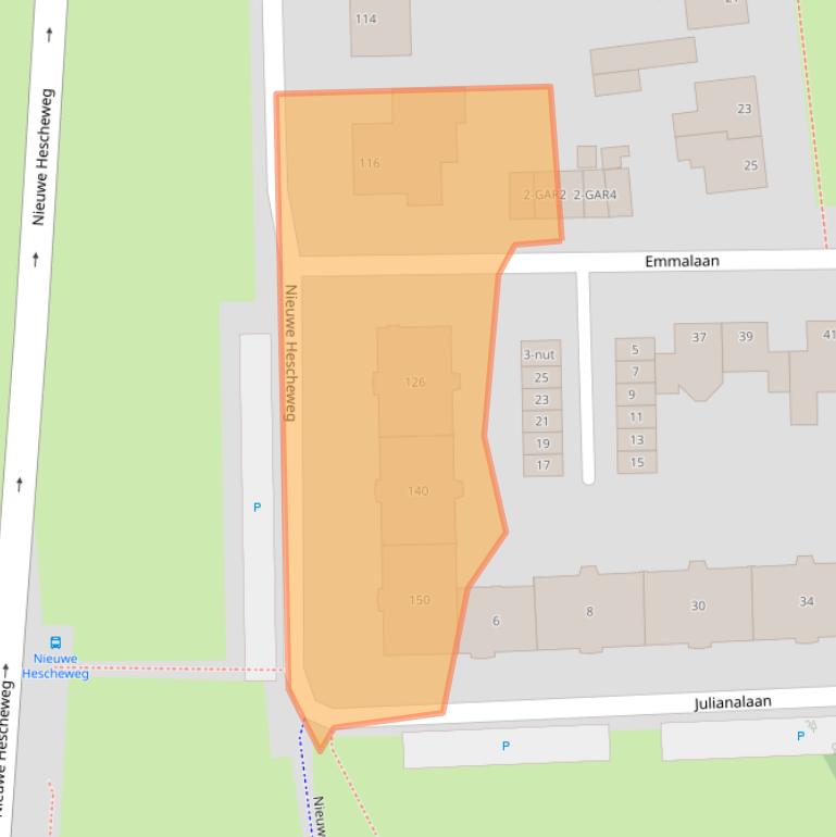 Kaart van postcodegebied 5342EG.