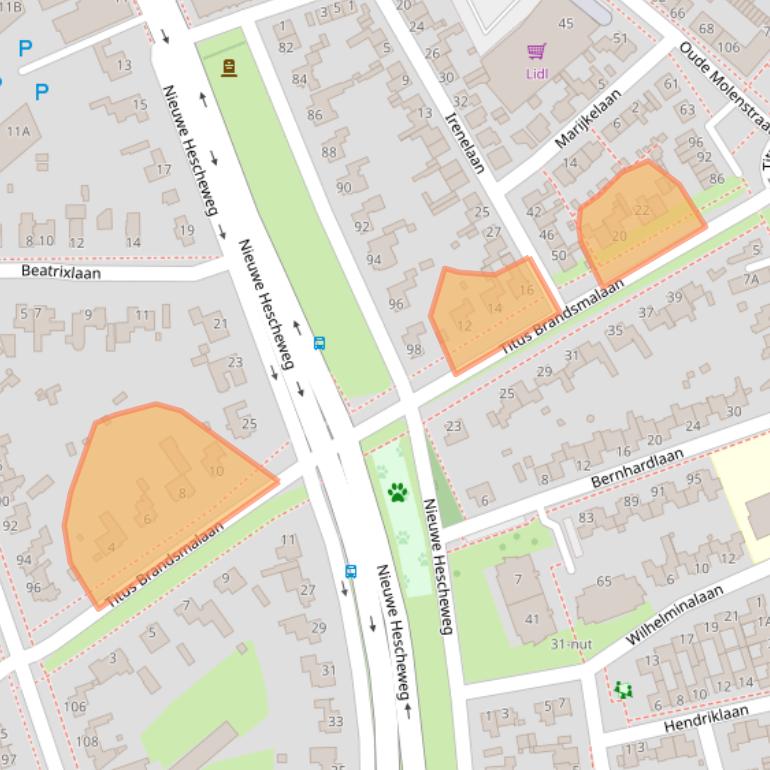 Kaart van postcodegebied 5342ES.