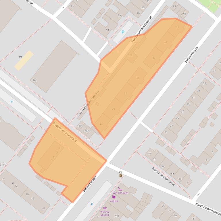 Kaart van postcodegebied 5342EW.
