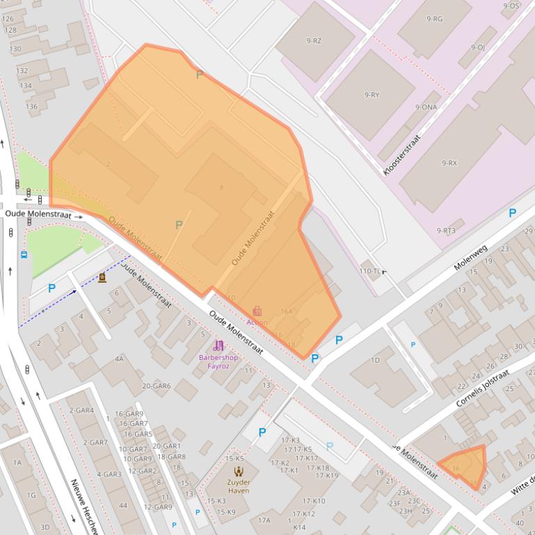 Kaart van postcodegebied 5342GC.