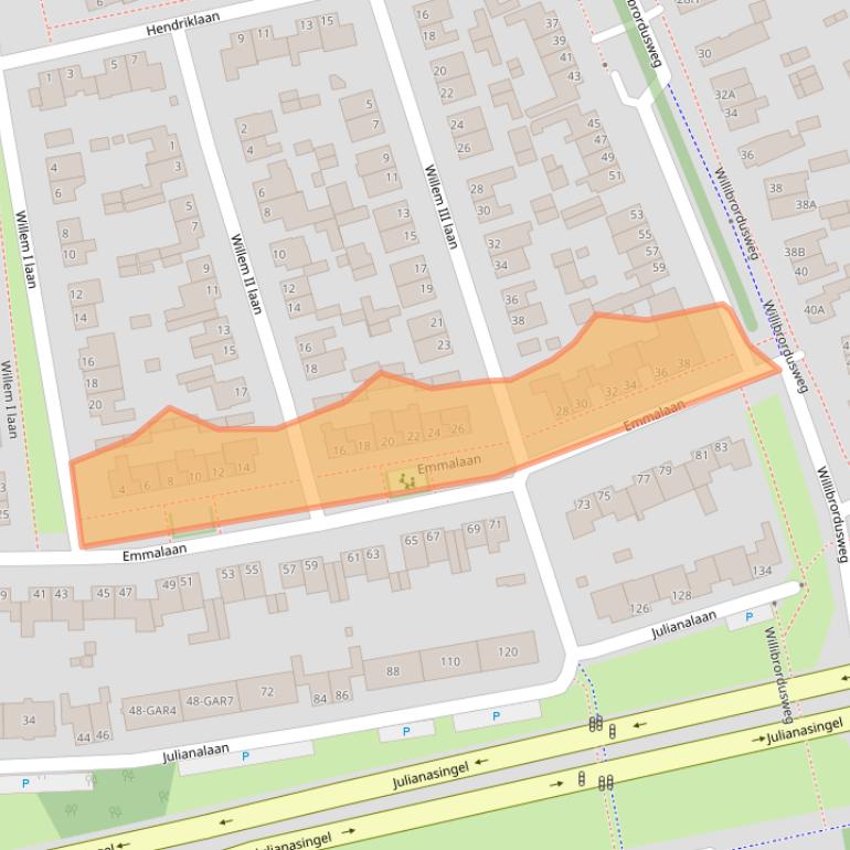 Kaart van postcodegebied 5342GR.