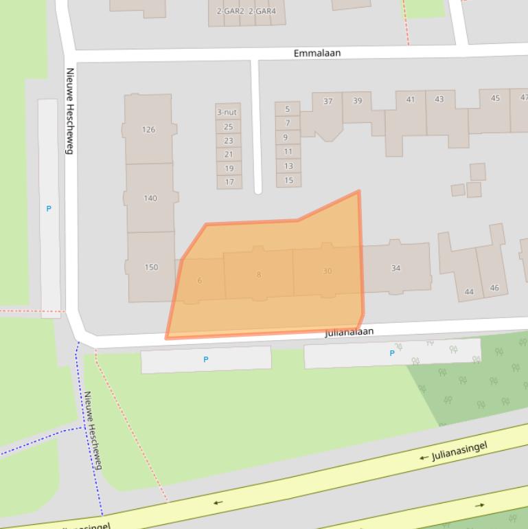 Kaart van postcodegebied 5342GS.
