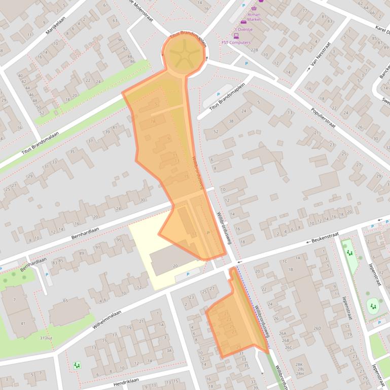 Kaart van postcodegebied 5342HA.
