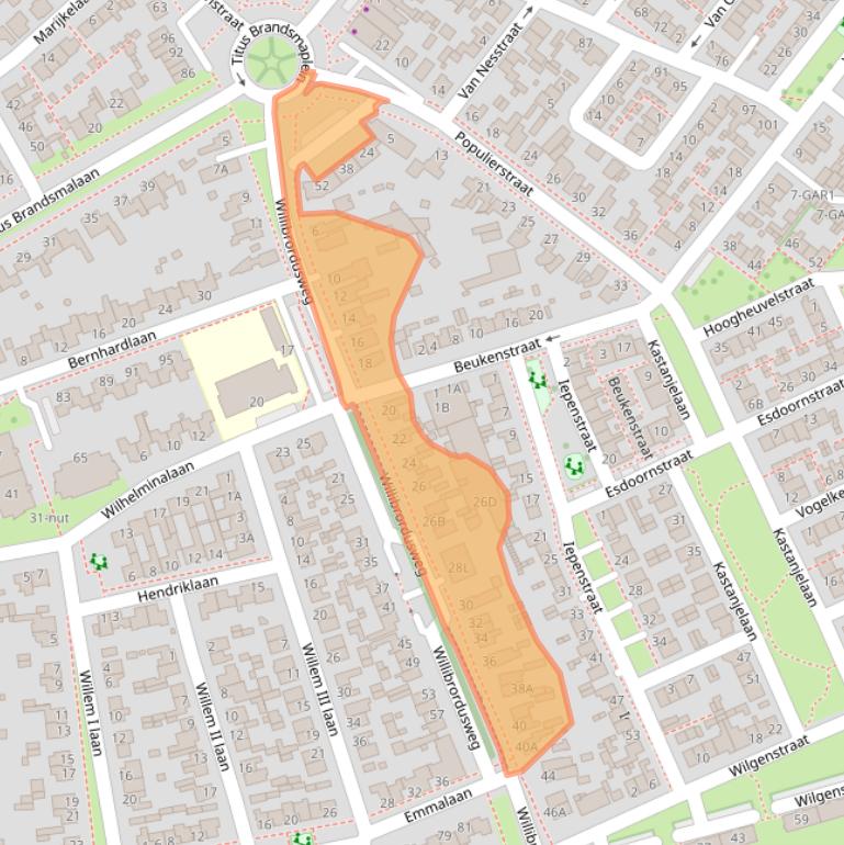 Kaart van postcodegebied 5342HC.