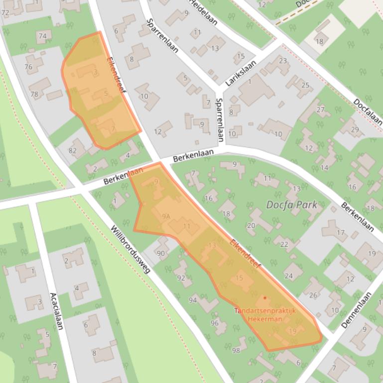 Kaart van postcodegebied 5342HP.