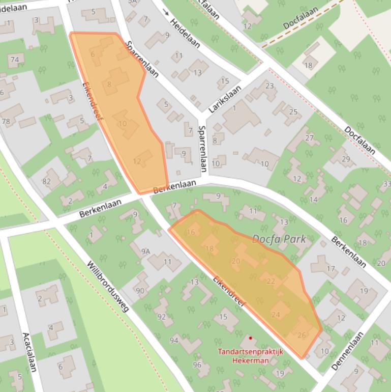 Kaart van postcodegebied 5342HR.