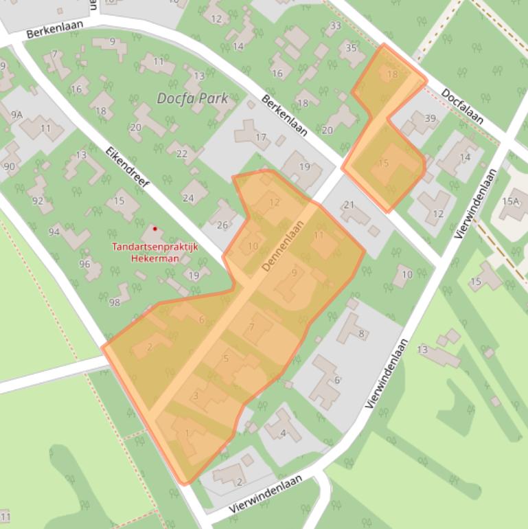 Kaart van postcodegebied 5342HX.