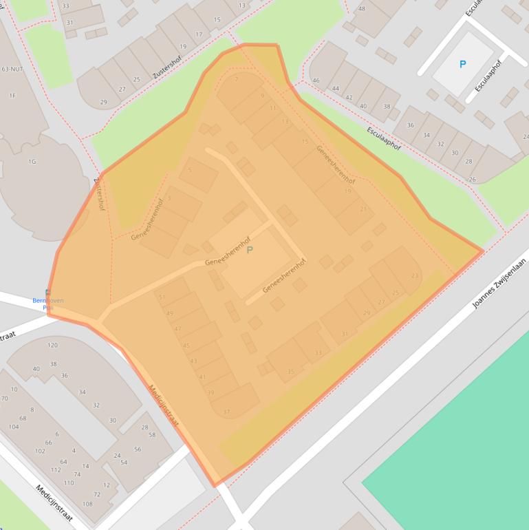 Kaart van postcodegebied 5342JV.