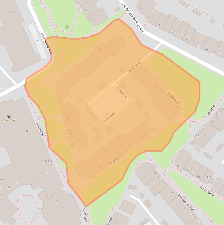 Kaart van postcodegebied 5342JX.