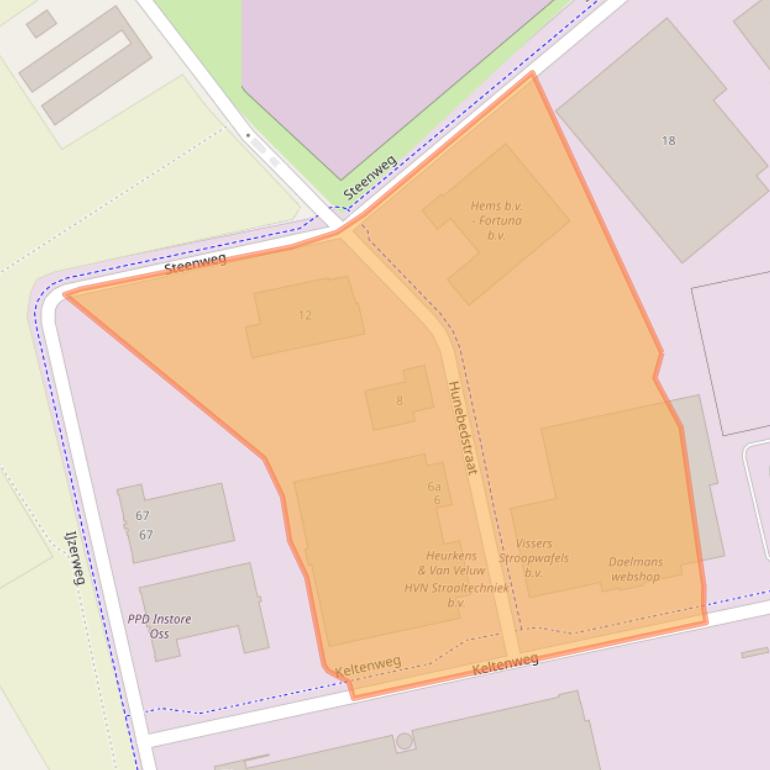 Kaart van postcodegebied 5342LK.