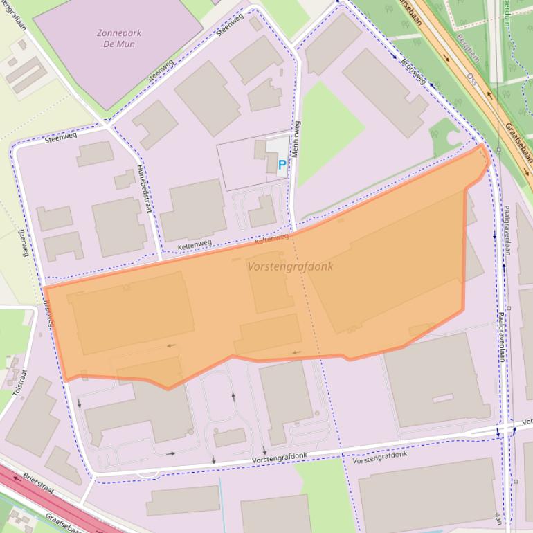 Kaart van postcodegebied 5342LP.