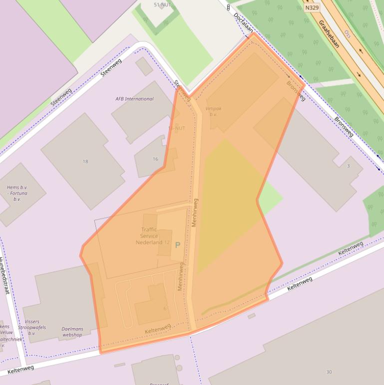 Kaart van postcodegebied 5342LS.