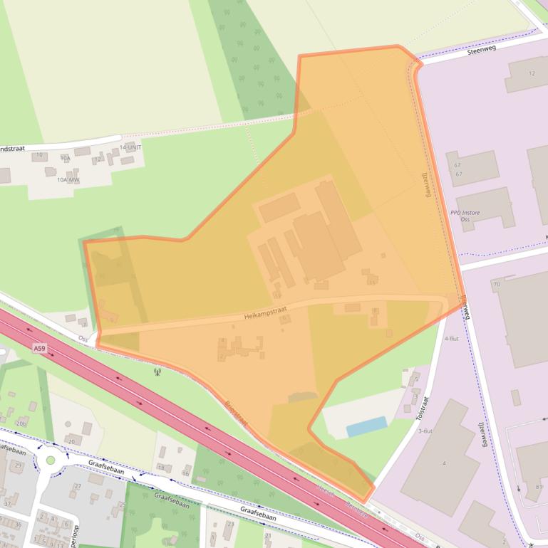 Kaart van postcodegebied 5342ND.
